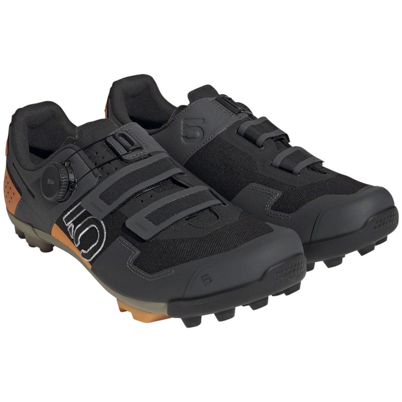 Five Ten Kestrel BOA Mountain Clipless Shoes – Mens Core BLK/Ftwr White/Impact Orange 13