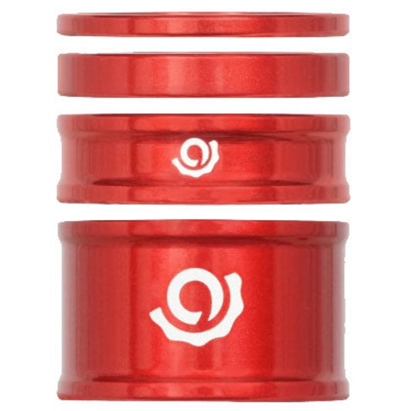 Industry Nine Headset Combo Spacer Kit 1-1/8″ Set/4 Red