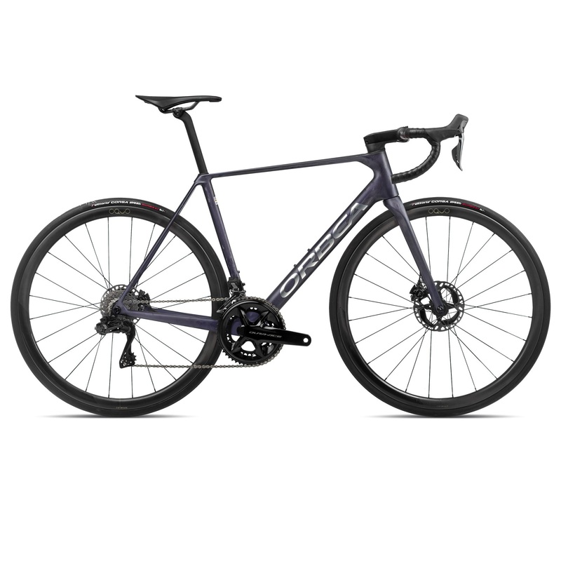 2024 Orbea ORCA M10iLTD PWR Racing Road Bike – 53cm, Tanzanite (Matte) – Carbon Raw (Matte)