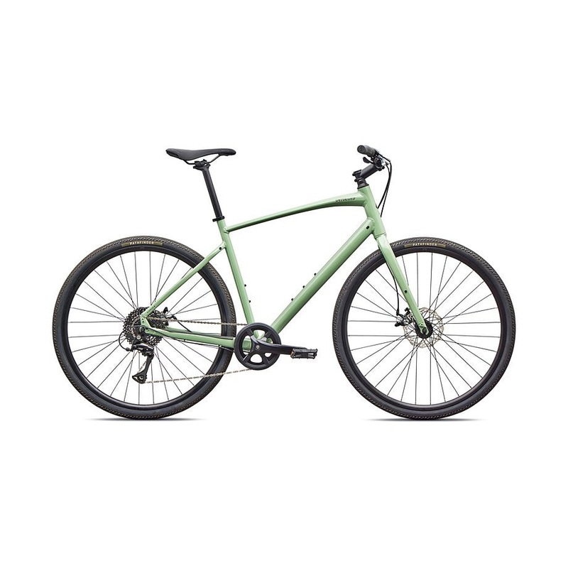 2026 Specialized Sirrus X 1.0 Km Bike Gloss Pistachio / Laurel Green Metallic Frost Reflective Xl