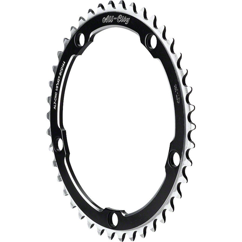 All-City 42T 144 Black 1/8 612 Track Ring
