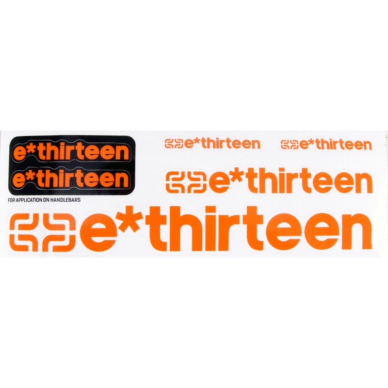 E*thirteen Race Handlebar Decal Set – Burnt Orange