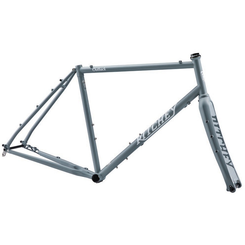 Ritchey Outback Frameset – 700c/650b Steel Granite and Snow Small