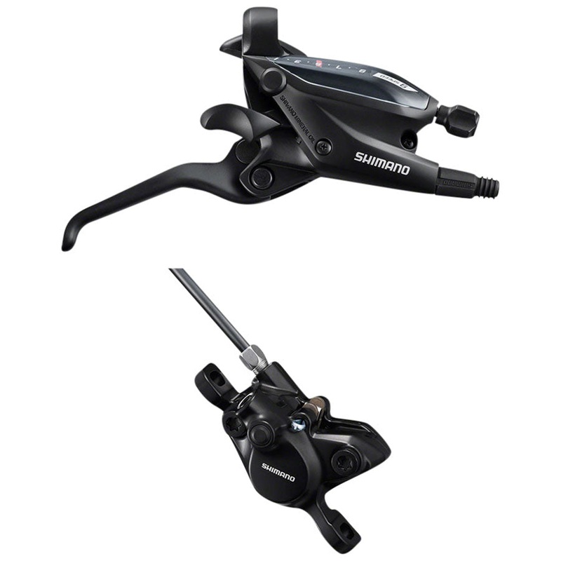 Shimano ST-EF505 EZ Fire Plus Shift/Brake Lever BR-MT200 Disc Brake Caliper – Right/Rear 9-Speed BLK