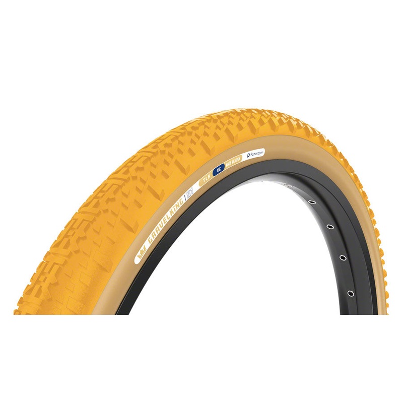 Panaracer GravelKing X1 Tire – 700 x 45 Tubeless Folding Honey Butter/Brown