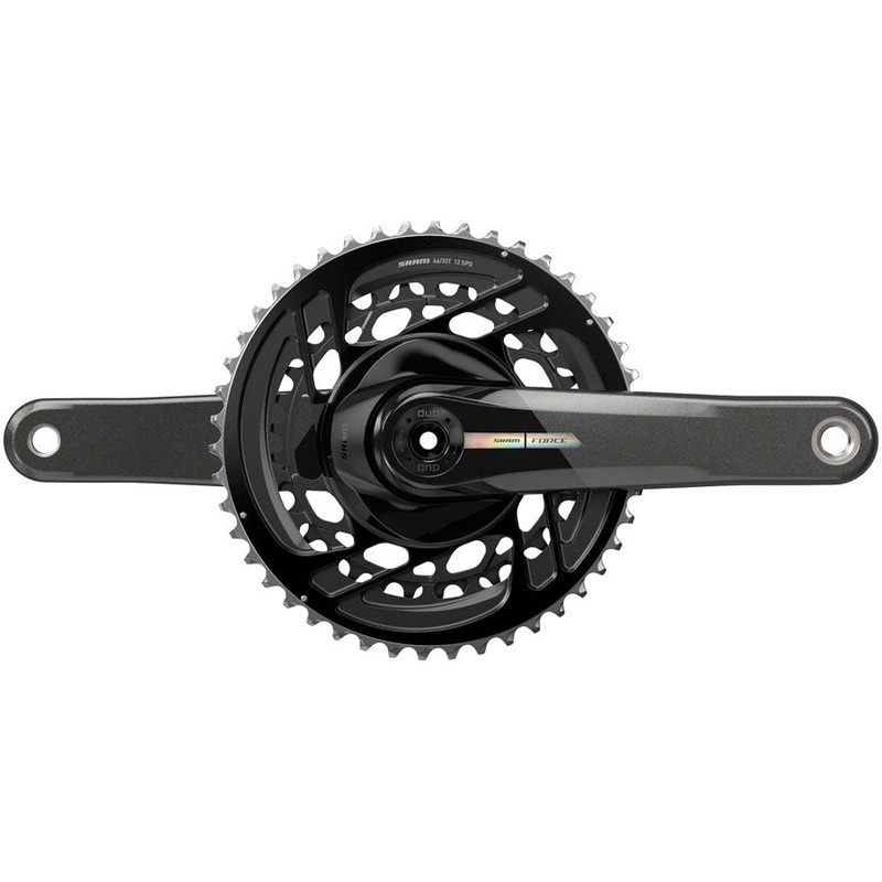 SRAM Force Crankset – 167.5mm 2x 12-Speed 46/33t Direct Mount DUB Spindle Interface Iridescent Gray D2