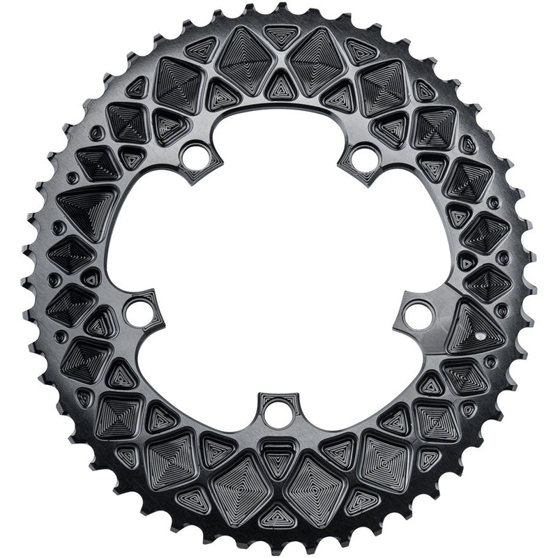 Absolute Black Premium Oval Road Ring SRAM Hidden-Bolt 5x110BCD- 50T