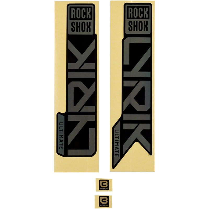 RockShox Fork Decal Kit – Lyrik Ultimate 27.5″/29″ Gloss Rainbow Foil For High Gloss BLK 2023+