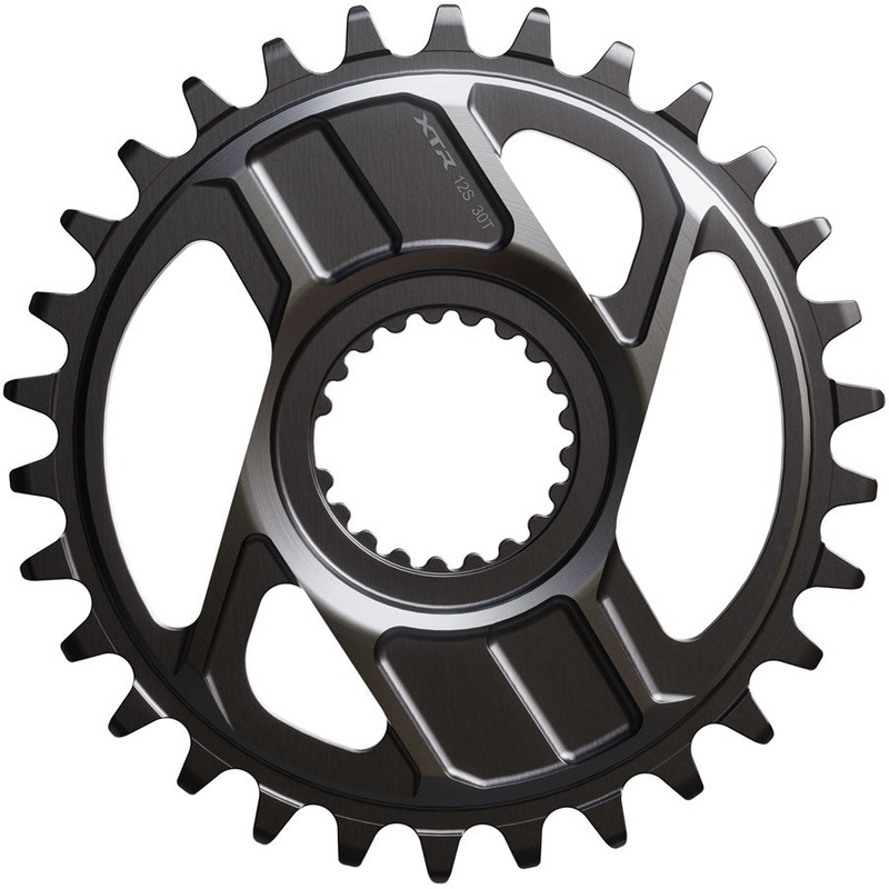 Shimano XTR SM-CRM96 1x Direct Mount Chainring – 30t Shimano Direct Mount For 12-Speed HG+ Chain Fits M9200 M9220 Crank Dark Gray