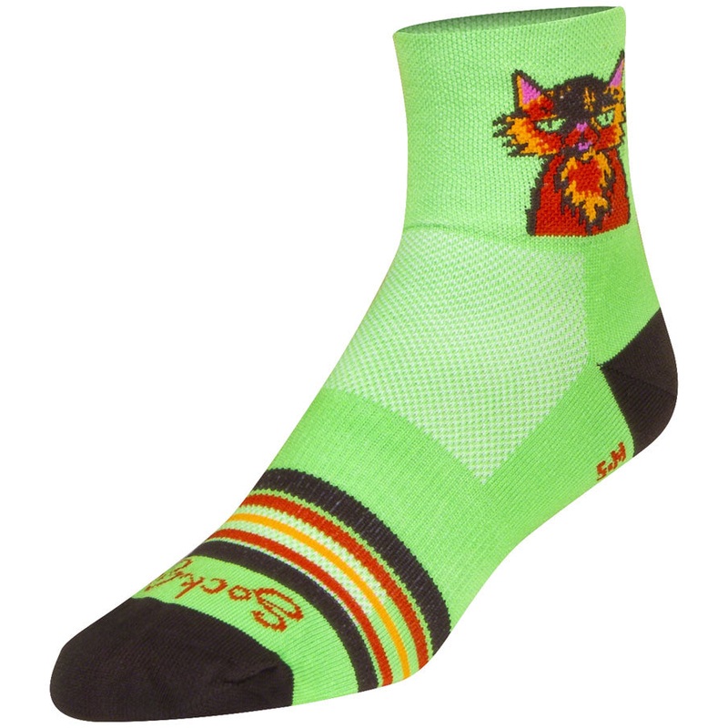 SockGuy Classic Cat Buzz Socks – 3″ Large/X-Large
