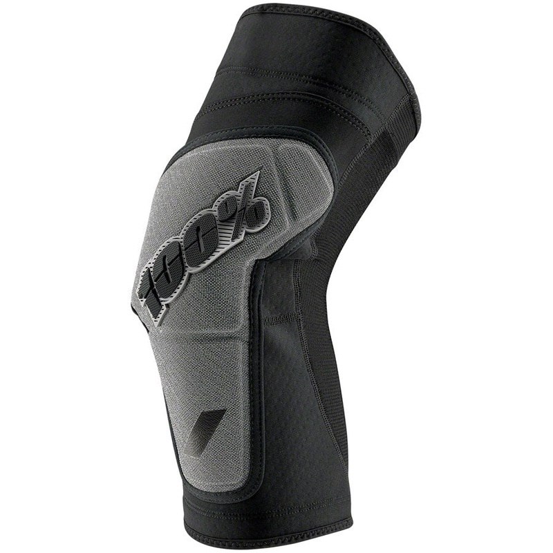 100% Ridecamp Knee Guards – Black/Gray Medium