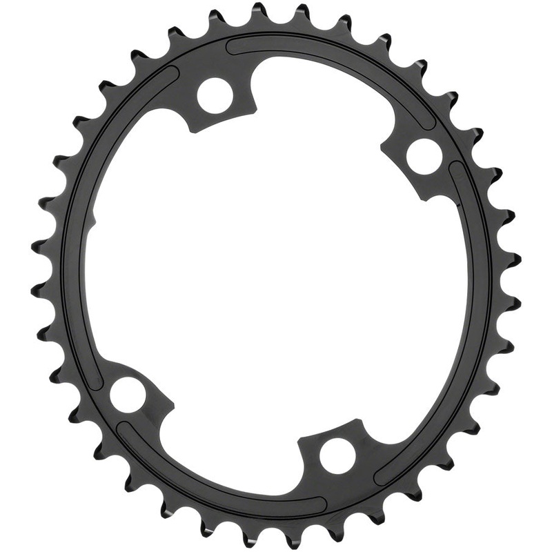absoluteBLACK Premium Oval 110 BCD Road Inner Chainring Shimano Dura-Ace 9100 – 36t 110 Shimano Asymmetric BCD 4-Bolt BLK