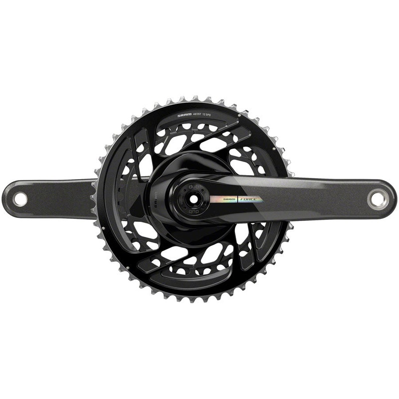 SRAM Force Crankset – 165mm 2x 12-Speed 48/35t Direct Mount DUB Spindle Interface Iridescent Gray D2