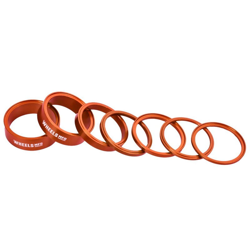 Wheels Manufacturing StackRight Headset Spacer Kit – Orange